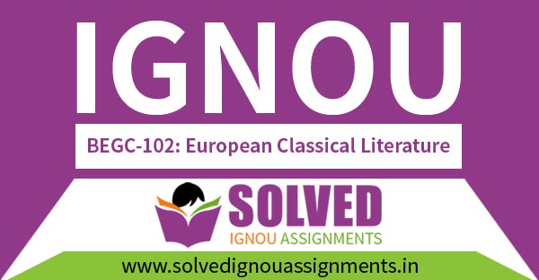 IGNOU BEGC 102 Solved Assignment