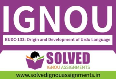 ignou pgdupdl solved assignments